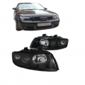 Μπροστινά Φανάρια Set Για Audi A4 B6 8E 00-04 Projectors Μαύρα H7/H7 Depo - Headlights - Xenon - Bulbs